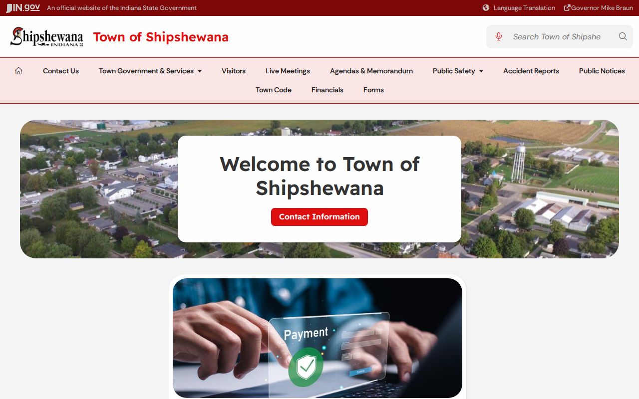 Official Shipshewana Town Hall website