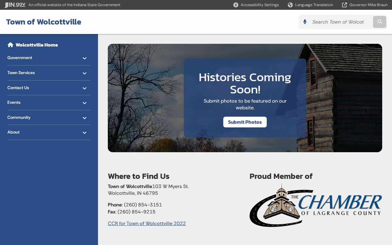 Official Wolcottville town government page